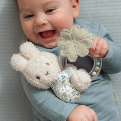 Little Dutch Κουδουνίστρες LITTLE DUTCH. Υφασμάτινη κουδουνίστρα με κρίκο Miffy - Lucky Leaves GRS