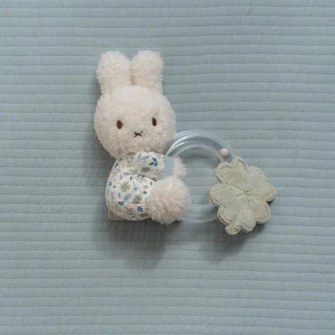 Little Dutch Κουδουνίστρες LITTLE DUTCH. Υφασμάτινη κουδουνίστρα με κρίκο Miffy - Lucky Leaves GRS