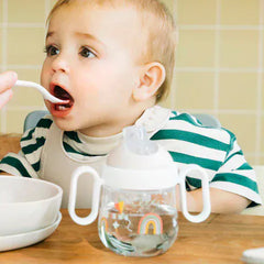 Little Dutch Βρεφικά & Παιδικά Ποτηράκια LITTLE DUTCH. Εκπαιδευτικό ποτηράκι με χειρολαβές Mio 200 ml - Forest Friends