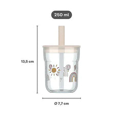 Little Dutch Βρεφικά & Παιδικά Ποτηράκια LITTLE DUTCH. Παιδικό ποτήρι με καλαμάκι Mio 250 ml - Little Farm