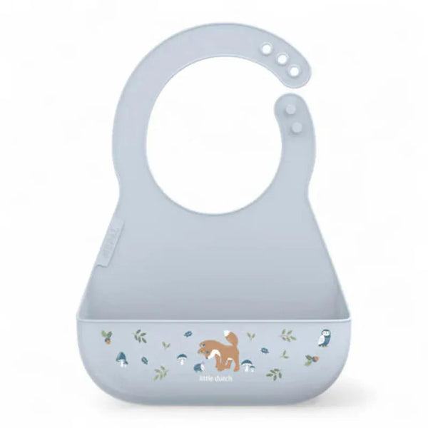 Little Dutch σαλιάρα LITTLE DUTCH. Σαλιάρα σιλικόνης Mio Forest Friends