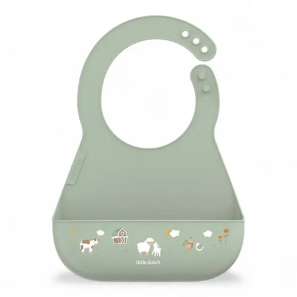 Little Dutch σαλιάρα LITTLE DUTCH. Σαλιάρα σιλικόνης Mio Little Farm