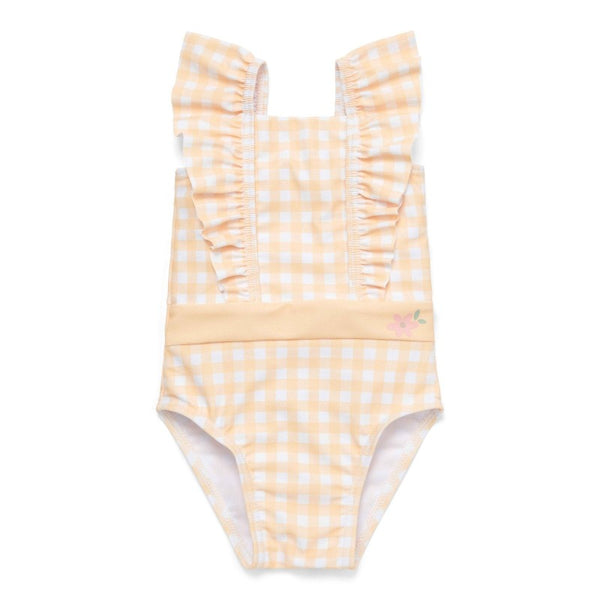 Little Dutch μαγιό LITTLE DUTCH. Oλόσωμο μαγιό με βολάν για κορίτσια  Sunshine Checks