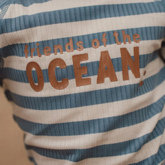 Little Dutch μαγιό LITTLE DUTCH. Ολόσωμο κοντομάνικο μαγιό Ocean Blue Stripes