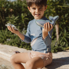 Little Dutch μαγιό LITTLE DUTCH. Παιδικό μαγιό βερμούδα για αγόρια Ocean Brown Stripes