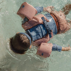 Little Dutch μαγιό LITTLE DUTCH. Παιδικό μαγιό βερμούδα για αγόρια Ocean Brown Stripes