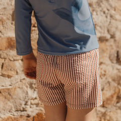Little Dutch μαγιό LITTLE DUTCH. Παιδικό μαγιό βερμούδα για αγόρια Ocean Brown Stripes
