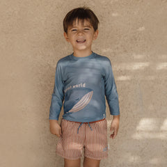 Little Dutch μαγιό LITTLE DUTCH. Παιδικό μαγιό βερμούδα για αγόρια Ocean Brown Stripes