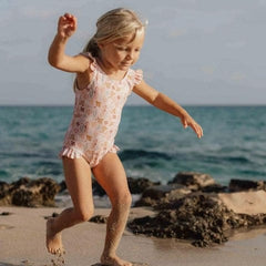 Little Dutch μαγιό LITTLE DUTCH Ολόσωμο μαγιό με βολάν Ocean dreams Pink