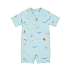 Little Dutch μαγιό 2-6M (62/68 CM) LITTLE DUTCH. Ολόσωμο κοντομάνικο μαγιό Ocean Friends