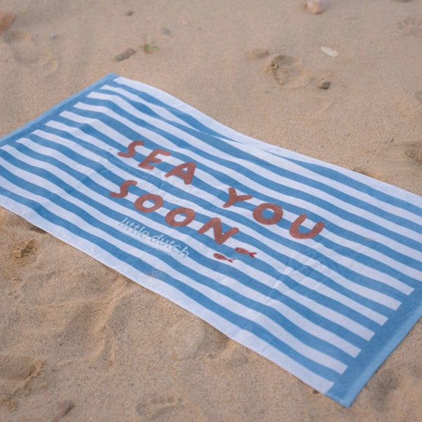 Little Dutch πετσέτα θαλάσσης LITTLE DUTCH. Πετσέτα θαλάσσης Ocean Sea Life Ocean Blue