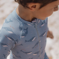 Little Dutch μαγιό LITTLE DUTCH. Ολόσωμο μακρυμάνικο μαγιό Ocean Splash
