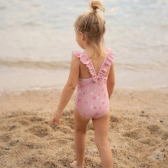 Little Dutch μαγιό LITTLE DUTCH. Ολόσωμο μαγιό με βολάν Ocean Treasures Multi-colour