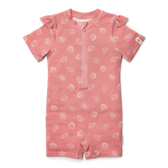 Little Dutch μαγιό 3-6M (62/68 CM) LITTLE DUTCH. Ολόσωμο κοντομάνικο μαγιό Ocean Treasures Pink