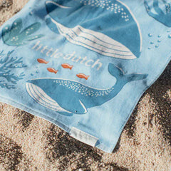 Little Dutch πετσέτα θαλάσσης LITTLE DUTCH. Πετσέτα θαλάσσης Ocean World Blue - 60x120