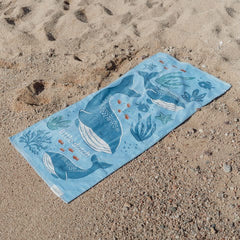 Little Dutch πετσέτα θαλάσσης LITTLE DUTCH. Πετσέτα θαλάσσης Ocean World Blue - 60x120