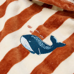 Little Dutch Poncho LITTLE DUTCH. Παιδικό πόντσο Ocean World Brown Stripe - One size