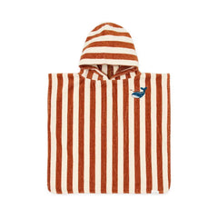 Little Dutch Poncho LITTLE DUTCH. Παιδικό πόντσο Ocean World Brown Stripe - One size