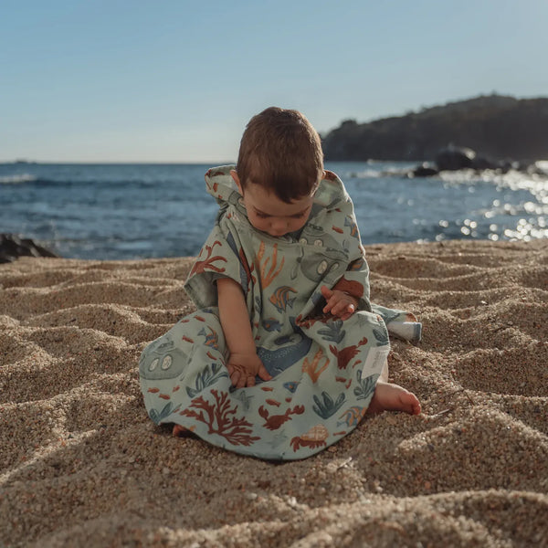 Little Dutch Poncho LITTLE DUTCH. Παιδικό πόντσο Ocean World Multicolour - One size
