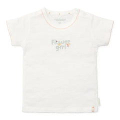 Little Dutch Μπλουζάκι 9M LITTLE DUTCH Μπλουζάκι κοντομάνικο Off White Flower Girl