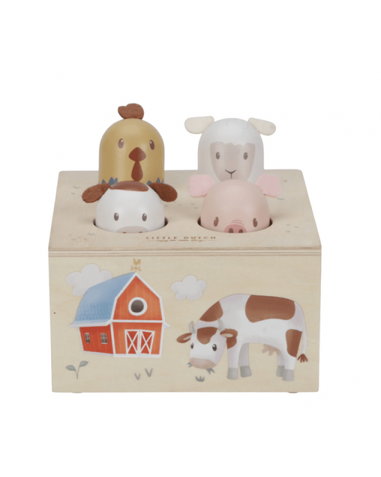 Little Dutch Βρεφικά Παιχνίδια Δραστηριοτήτων Little Dutch Εκπαιδευτικό παιχνίδι pop-up Little Farm LD7156