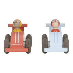 Little Dutch Αυτοκίνητάκια LITTLE DUTCH. Ξύλινα αγωνιστικά αυτοκινητάκια pull-back FSC
