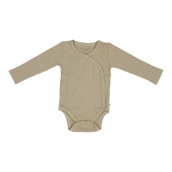 Little Dutch ΚΟΡΜΑΚΙΑ 9-12M (74/80 CM) / ΠΡΑΣΙΝΟ LITTLE DUTCH. Κορμάκι μακρυμάνικο Rib Olive