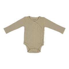 Little Dutch ΚΟΡΜΑΚΙΑ 9-12M (74/80 CM) / ΠΡΑΣΙΝΟ LITTLE DUTCH. Κορμάκι μακρυμάνικο Rib Olive