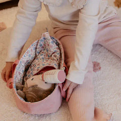 Little Dutch Παιδικές Κούκλες LITTLE DUTCH. Υφασμάτινο μωρό σε καλαθούνα Rosa (30 εκ.)