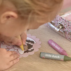 Little Dutch Ζωγραφική - Καλλιτεχνικά - Παζλ LITTLE DUTCH. Σετ ζωγραφικής - κατασκευών σε βαλιτσάκι Rosa Fairy Garden