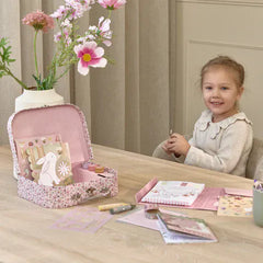Little Dutch Ζωγραφική - Καλλιτεχνικά - Παζλ LITTLE DUTCH. Σετ ζωγραφικής - κατασκευών σε βαλιτσάκι Rosa Fairy Garden