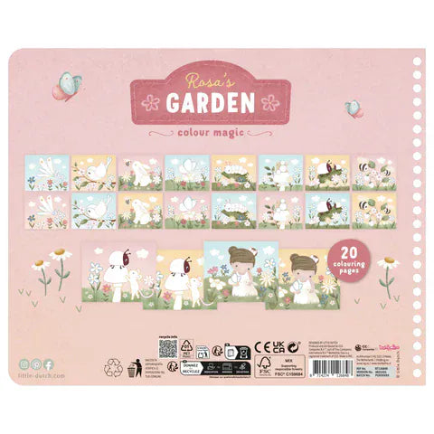 Little Dutch Ζωγραφική - Καλλιτεχνικά - Παζλ LITTLE DUTCH. Μπλοκ ζωγραφικής με ξυλομπογιές Rosa