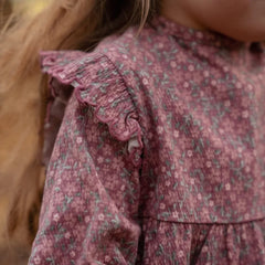 Little Dutch Φορέματα LITTLE DUTCH. Φορεματάκι μακρυμάνικο Rouge Flower