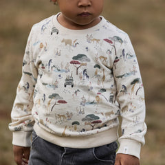 Little Dutch Μπλουζάκι LITTLE DUTCH. Φούτερ Safari Adventure