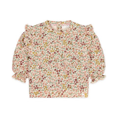 Little Dutch Μπλουζάκι 1-1 ½Y (86 CM) LITTLE DUTCH. Φούτερ λεπτό με βολάν Safari Flowers