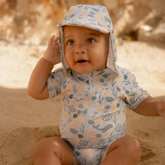 Little Dutch μαγιό LITTLE DUTCH. Ολόσωμο κοντομάνικο μαγιό Seashells Multi-colour