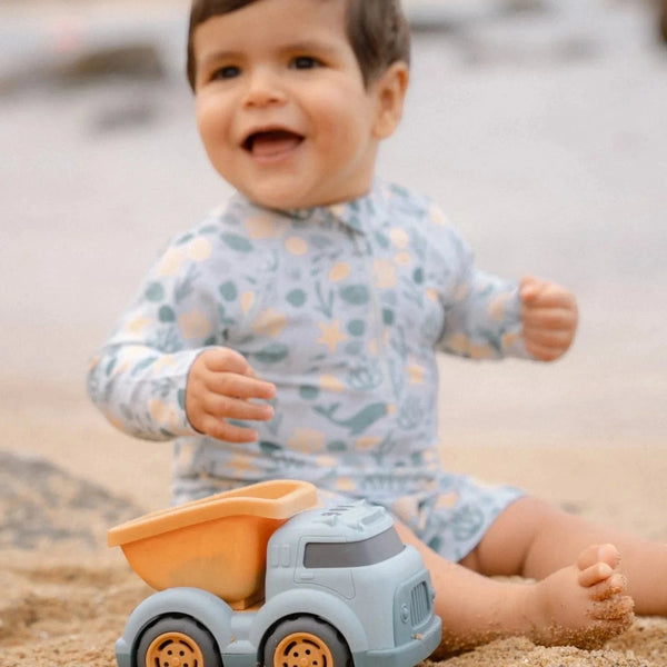 Little Dutch μαγιό LITTLE DUTCH. Ολόσωμο κοντομάνικο μαγιό Seashells Multi-colour