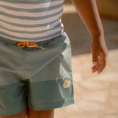 Little Dutch μαγιό LITTLE DUTCH. Παιδικό μαγιό βερμούδα για αγόρια Seashells Surf Blue