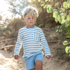 Little Dutch Μπλουζάκι LITTLE DUTCH. Μπλουζάκι μακρυμάνικο Steel Blue stripe