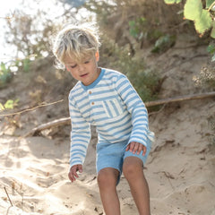 Little Dutch Μπλουζάκι LITTLE DUTCH. Μπλουζάκι μακρυμάνικο Steel Blue stripe