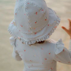 Little Dutch καπελο LITTLE DUTCH. Παιδικό καπέλο ήλιου διπλής όψης Sunny Flowers Blue