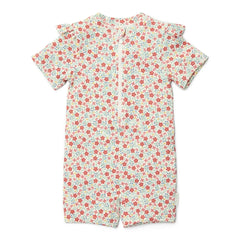 Little Dutch μαγιό LITTLE DUTCH. Ολόσωμο κοντομάνικο μαγιό Sunny Flowers Multi-colour