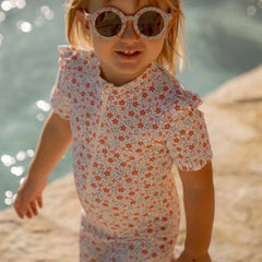 Little Dutch μαγιό LITTLE DUTCH. Ολόσωμο κοντομάνικο μαγιό Sunny Flowers Multi-colour