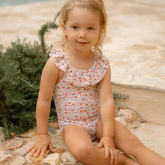 Little Dutch μαγιό LITTLE DUTCH. Ολόσωμο μαγιό με βολάν Sunny Flowers Multi-colour