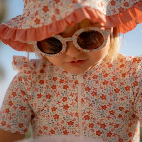 Little Dutch καπελο LITTLE DUTCH. Παιδικό καπέλο ήλιου διπλής όψης Sunny Flowers Multi-colour