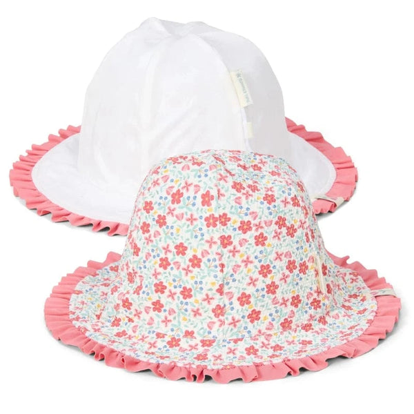 Little Dutch καπελο Νο 1 (41-45) LITTLE DUTCH. Παιδικό καπέλο ήλιου διπλής όψης Sunny Flowers Multi-colour