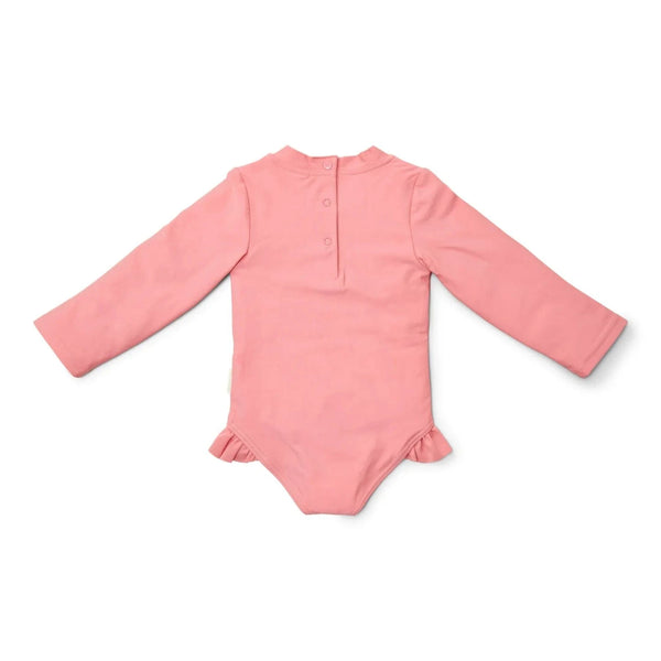 Little Dutch μαγιό LITTLE DUTCH. Ολόσωμο μακρυμάνικο μαγιό για κορίτσια Sunny Flowers Rouge