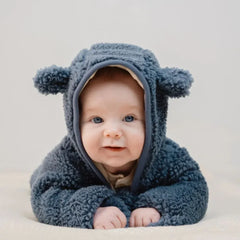 Little Dutch Παιδικές Ζακέτες LITTLE DUTCH Βρεφική ζακέτα Teddy Stone Blue