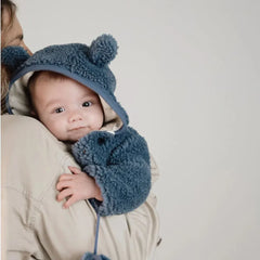 Little Dutch Παιδικές Ζακέτες LITTLE DUTCH Βρεφική ζακέτα Teddy Stone Blue