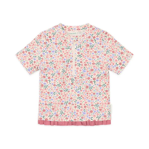 Little Dutch μαγιό 2-6M (62/68 CM) LITTLE DUTCH. Μπλουζάκι κοντομάνικο με προστασία UV Dreamy Flowerfield